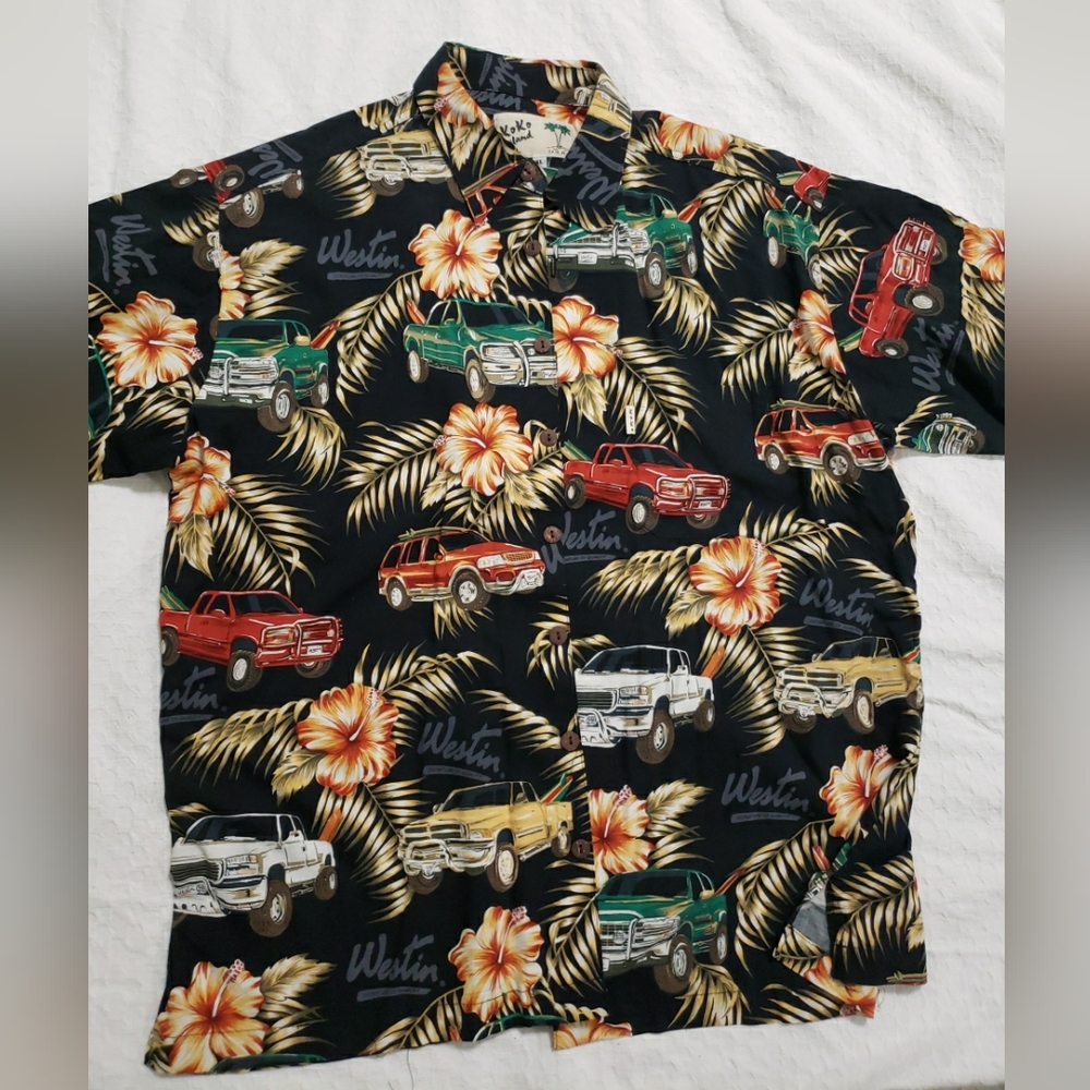 Koko Island USA Short Sleeve Button Up XL